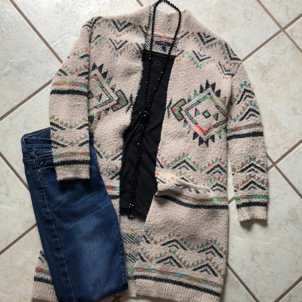 Aztec sweater cardigan
